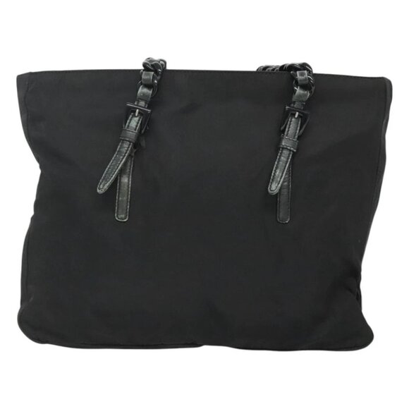 PRADA Chain Shoulder Bag Nylon Black - Picture 2 of 15